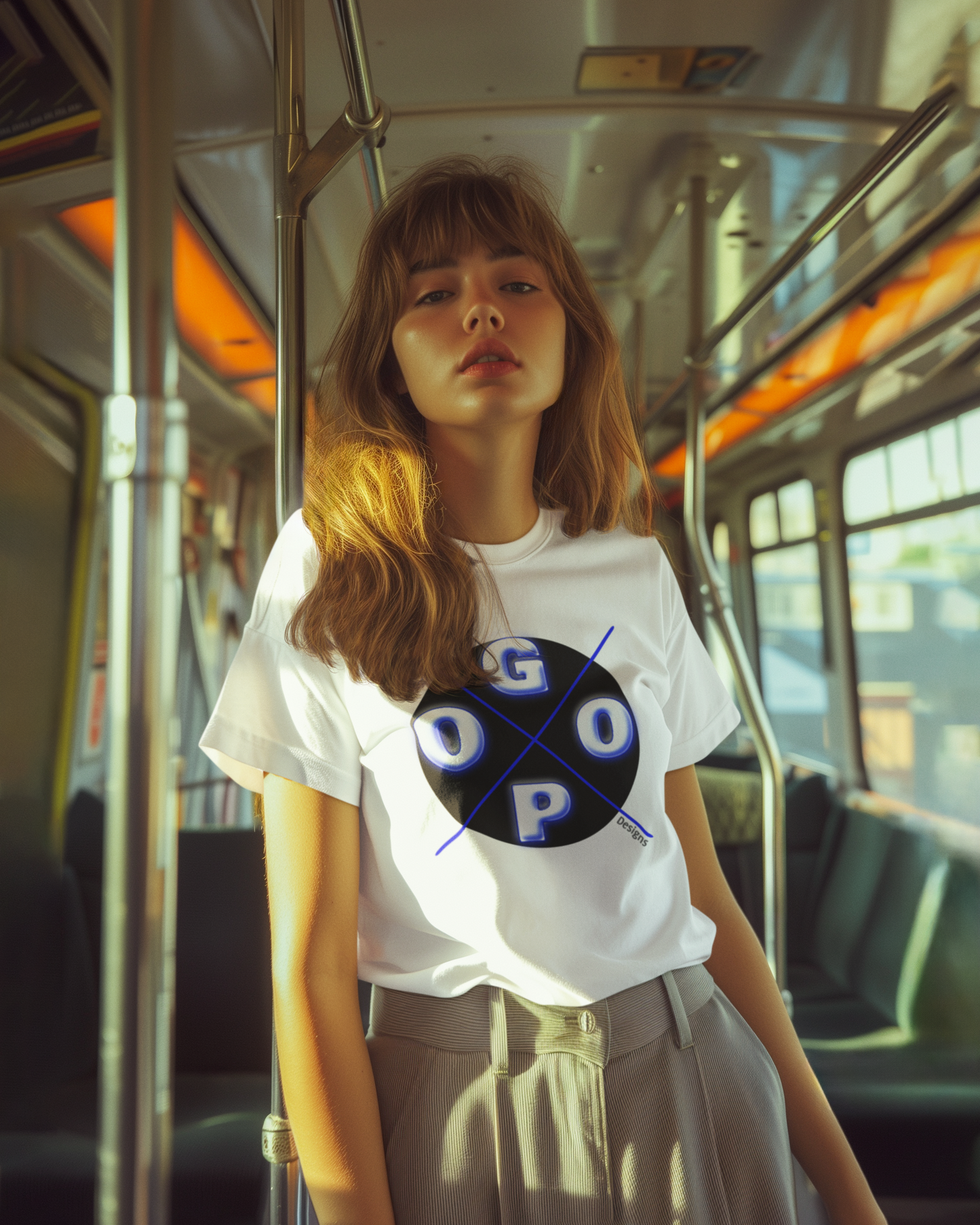 Blue | Sniper Scope Crosshairs Motif by GOOP DESIGNS. Unisex Garment-Dyed T-Shirt - Casual, Trendy Wear for Everyday Style