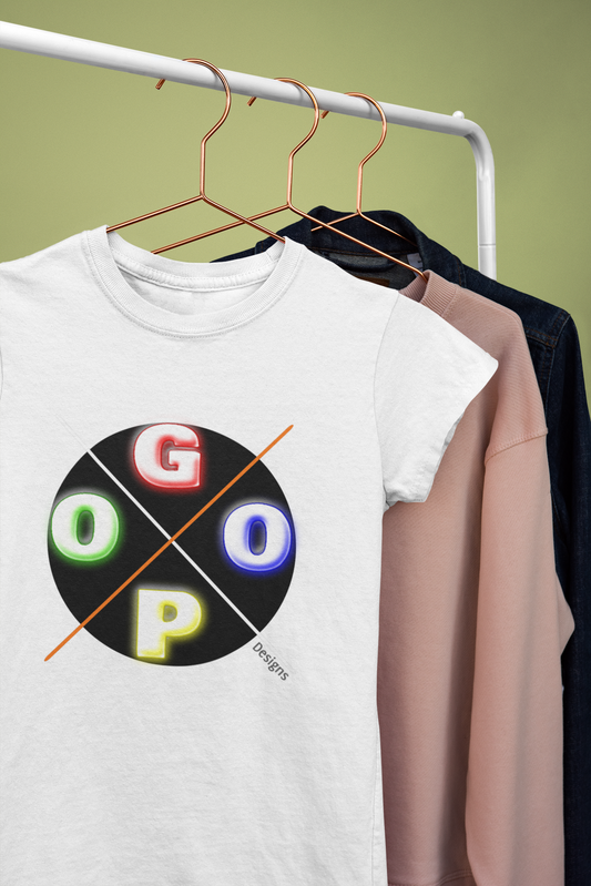 Multi-Colored | Sniper Scope Crosshairs Motif by GOOP DESIGNS. Unisex Garment-Dyed T-Shirt - Casual, Trendy Wear for Everyday Style