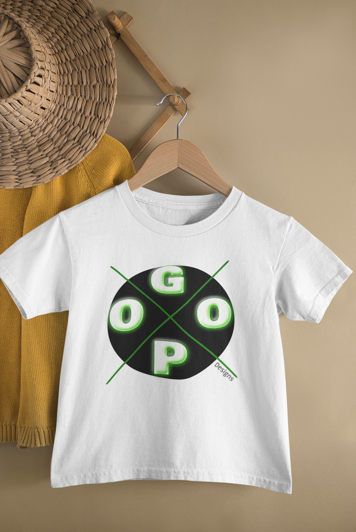 Green | Sniper Scope Crosshairs Motif by GOOP DESIGNS. Unisex Garment-Dyed T-Shirt - Casual, Trendy Wear for Everyday Style